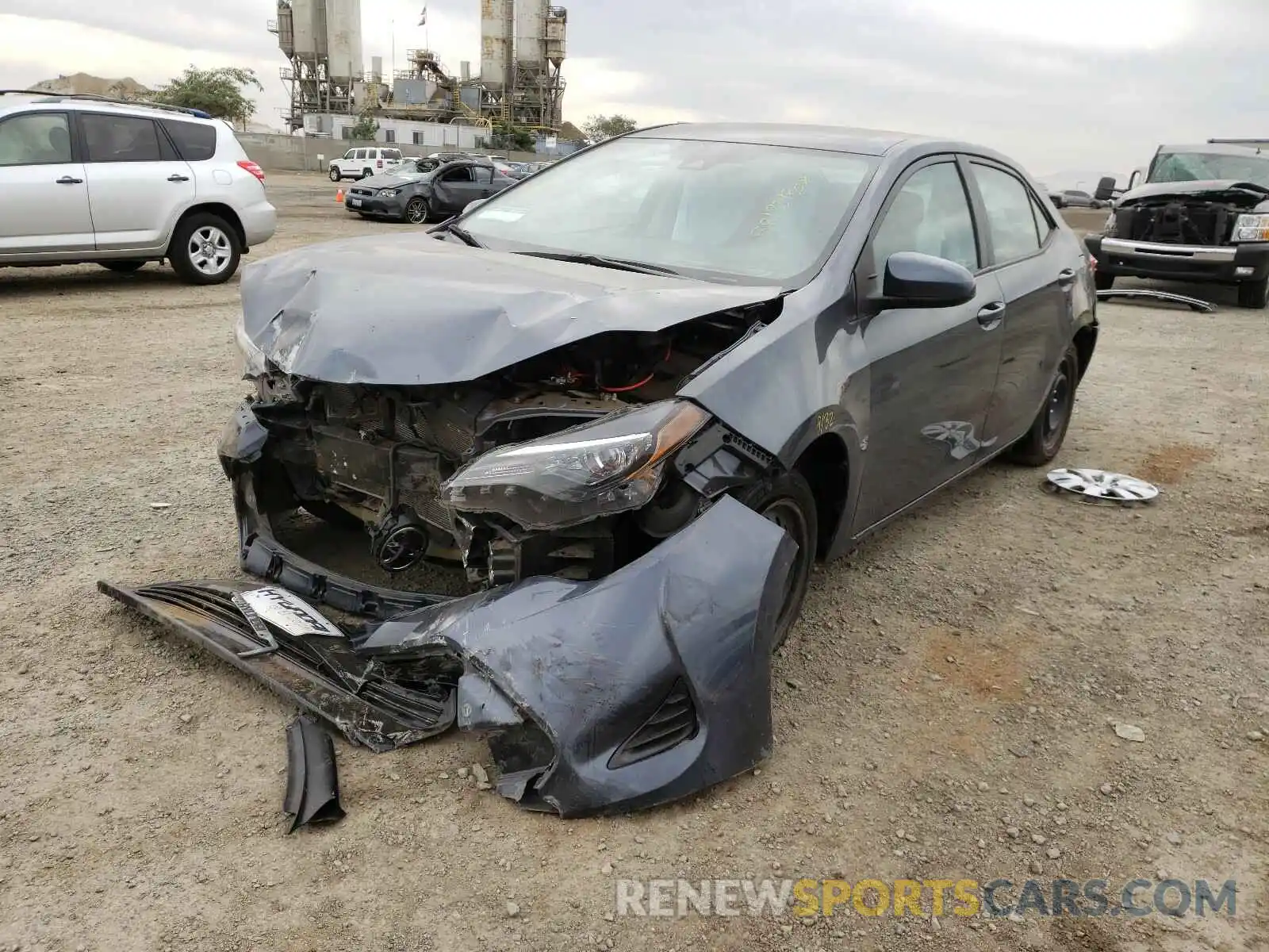 2 Photograph of a damaged car 5YFBURHEXKP896804 TOYOTA COROLLA 2019