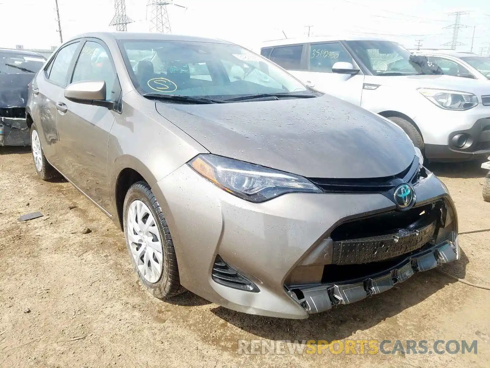 1 Photograph of a damaged car 5YFBURHEXKP898438 TOYOTA COROLLA 2019