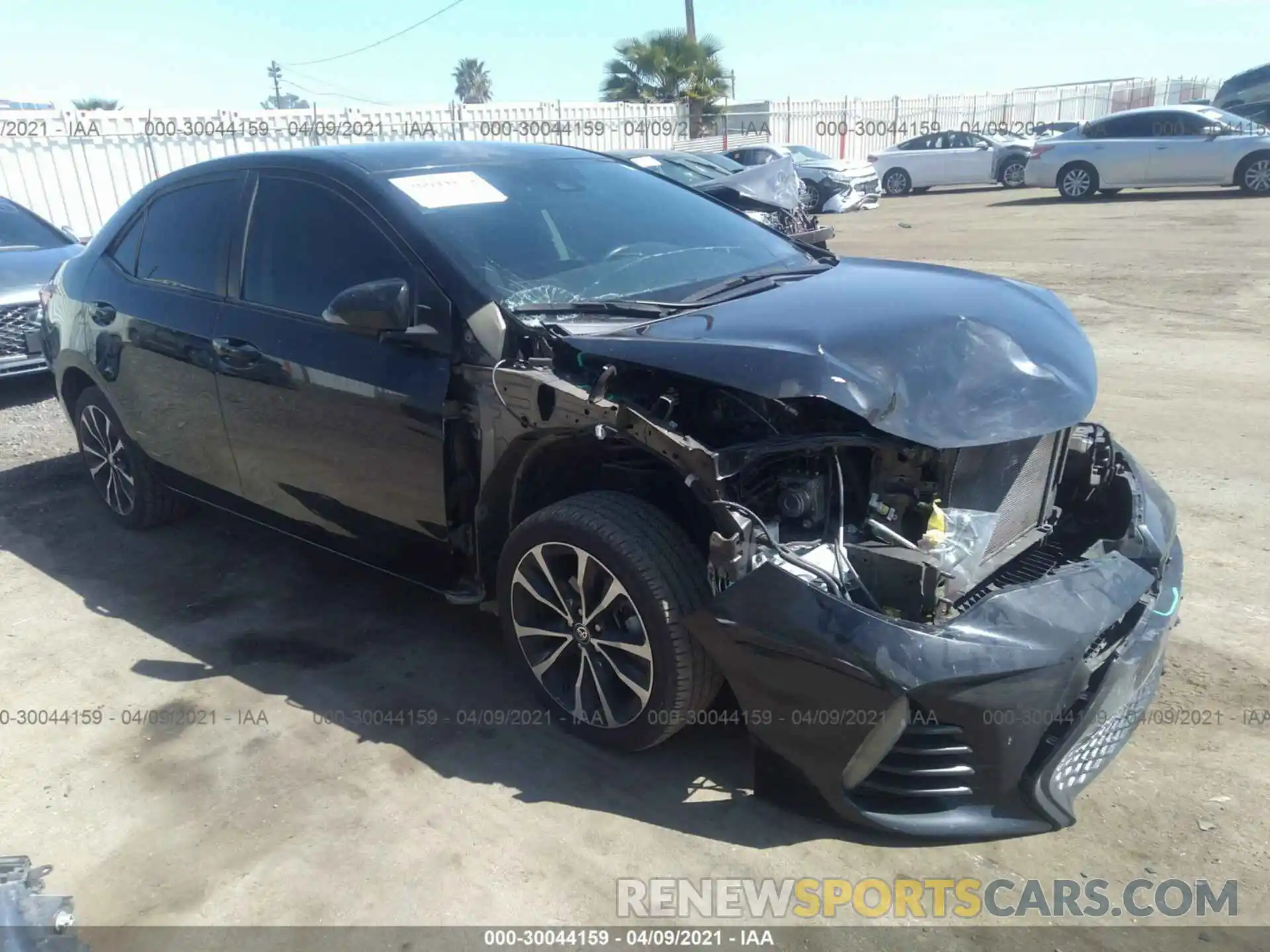 1 Photograph of a damaged car 5YFBURHEXKP900396 TOYOTA COROLLA 2019