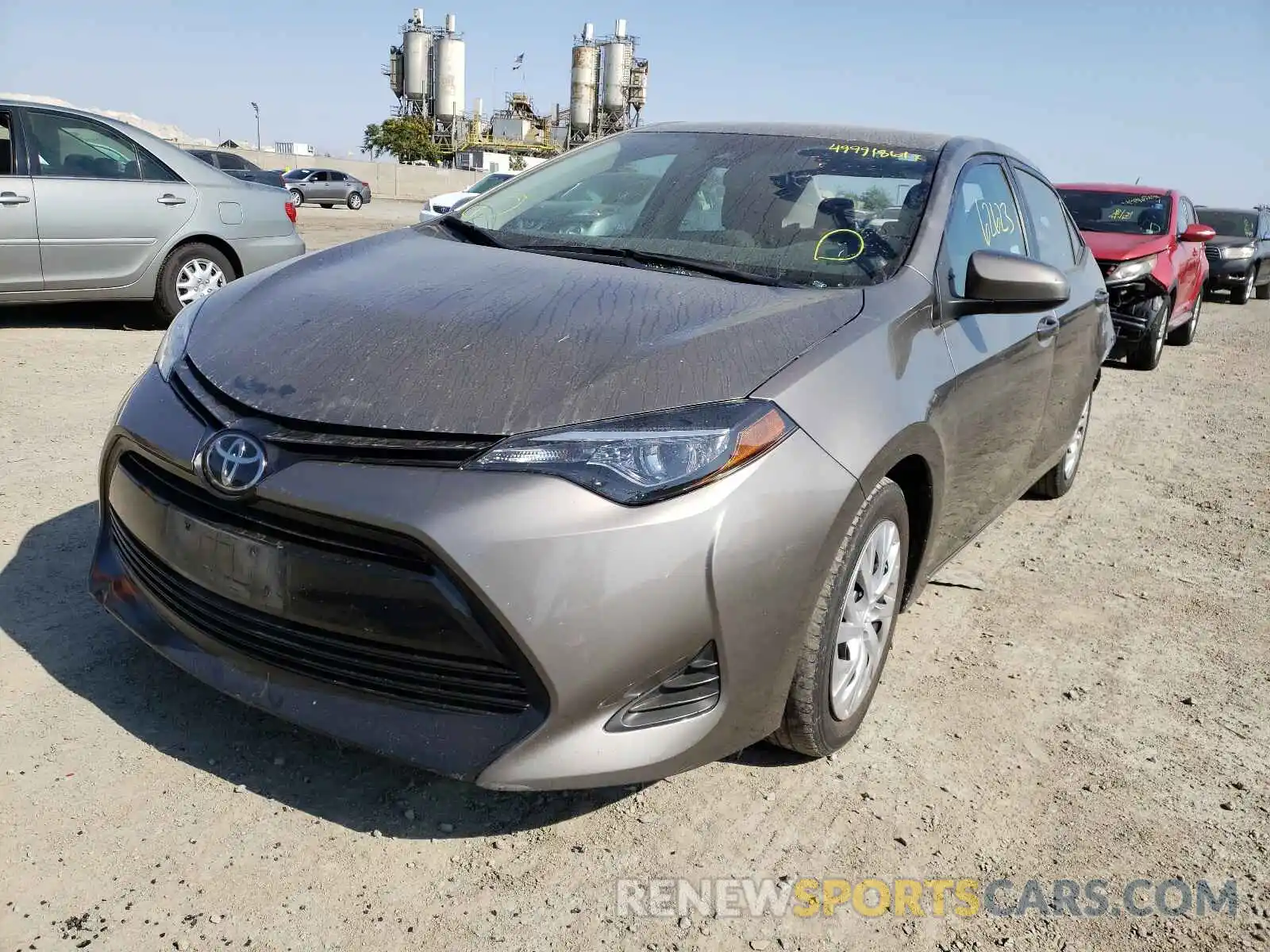 2 Photograph of a damaged car 5YFBURHEXKP903315 TOYOTA COROLLA 2019