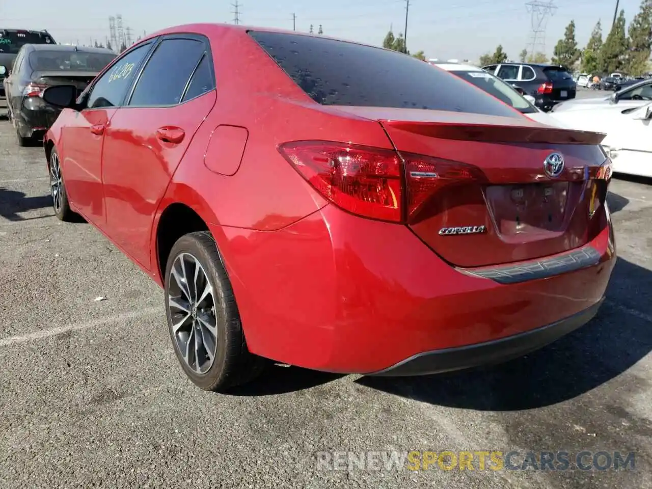 3 Photograph of a damaged car 5YFBURHEXKP904996 TOYOTA COROLLA 2019