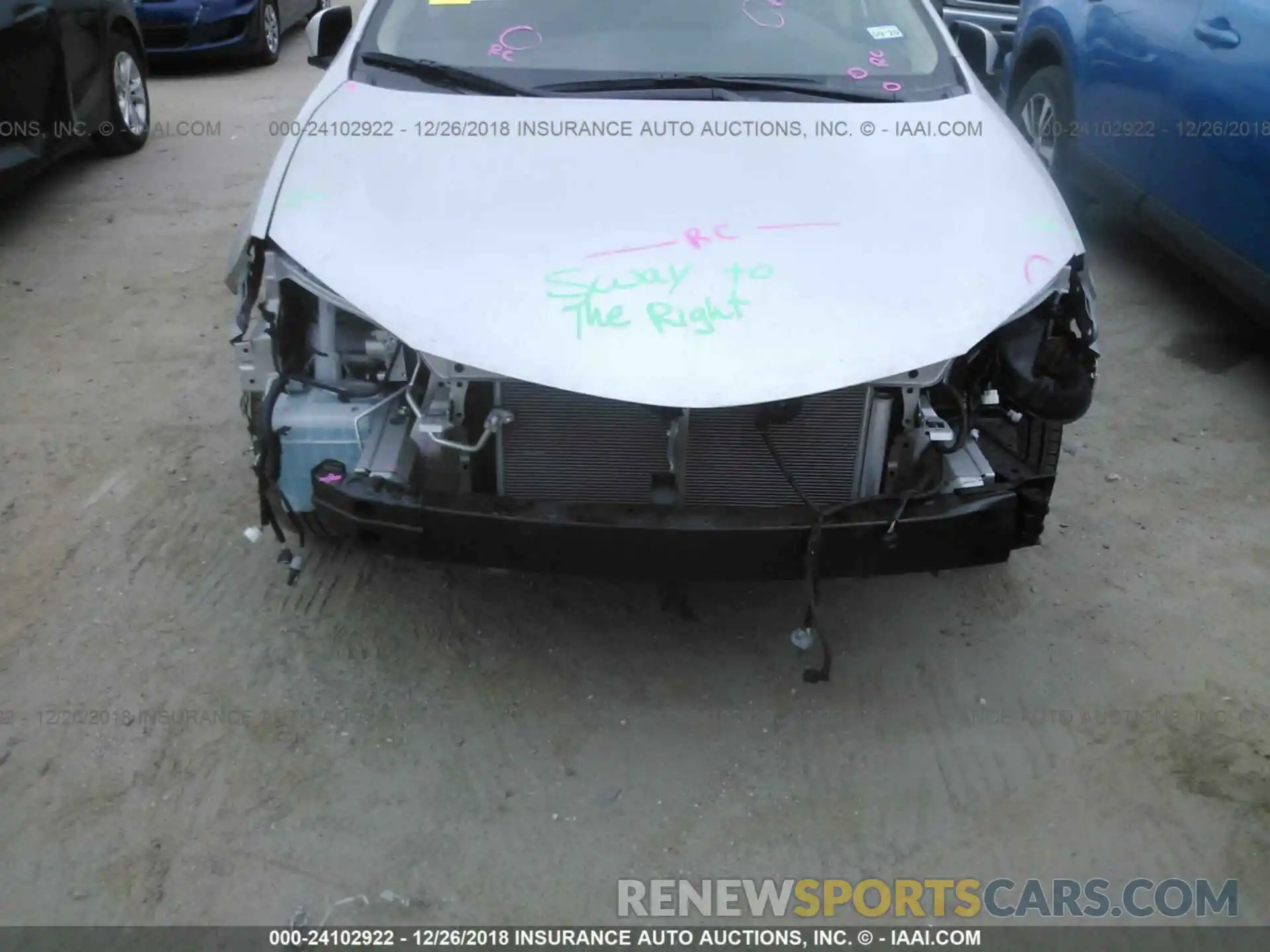 6 Photograph of a damaged car 5YFBURHEXKP906120 Toyota Corolla 2019