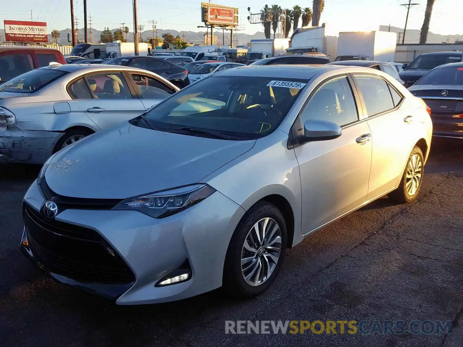 2 Photograph of a damaged car 5YFBURHEXKP908434 TOYOTA COROLLA 2019