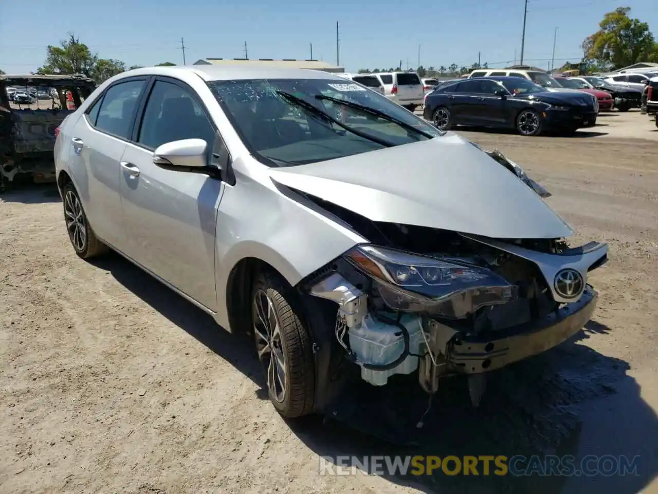 1 Photograph of a damaged car 5YFBURHEXKP909034 TOYOTA COROLLA 2019