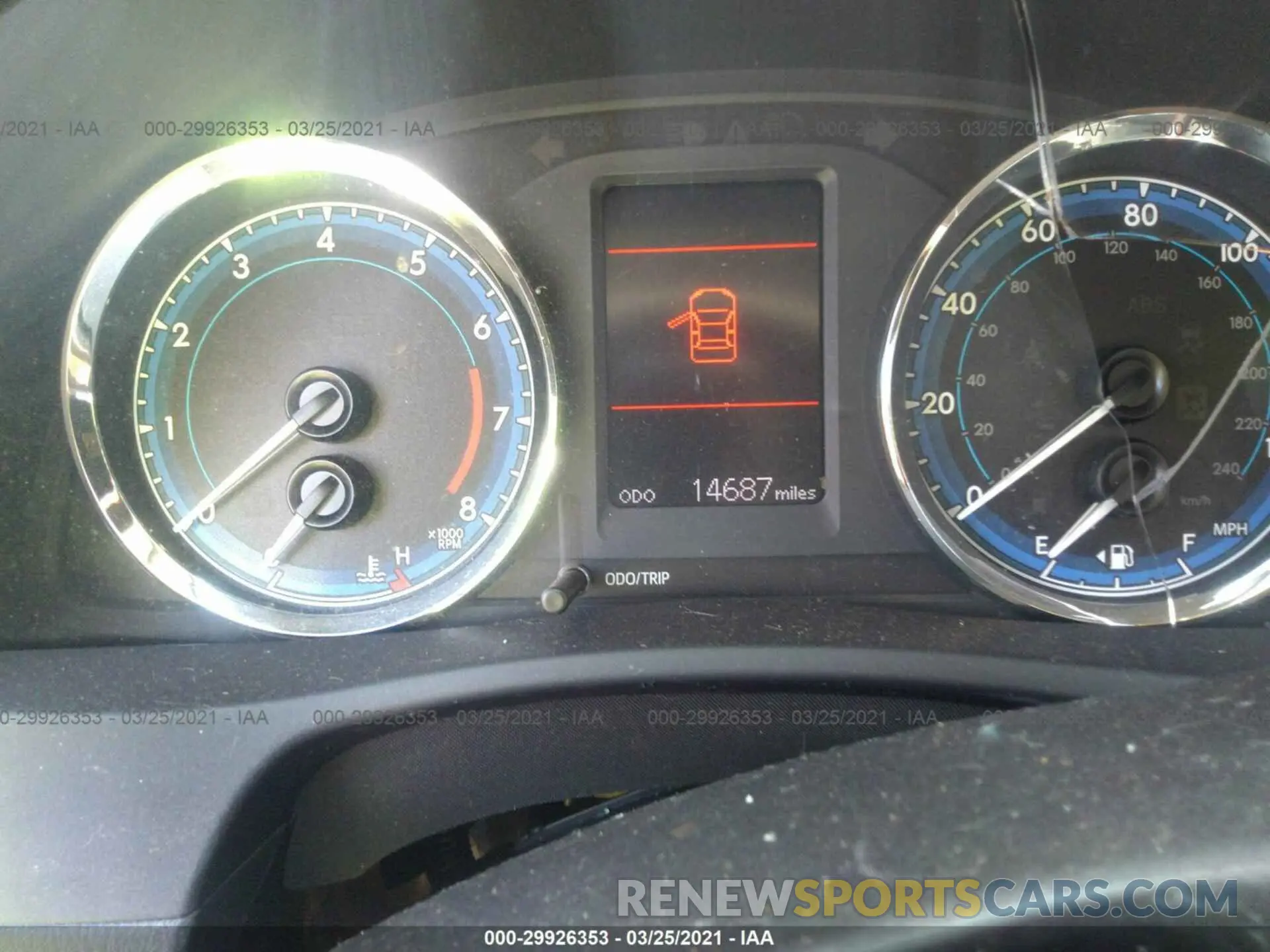 7 Photograph of a damaged car 5YFBURHEXKP909213 TOYOTA COROLLA 2019