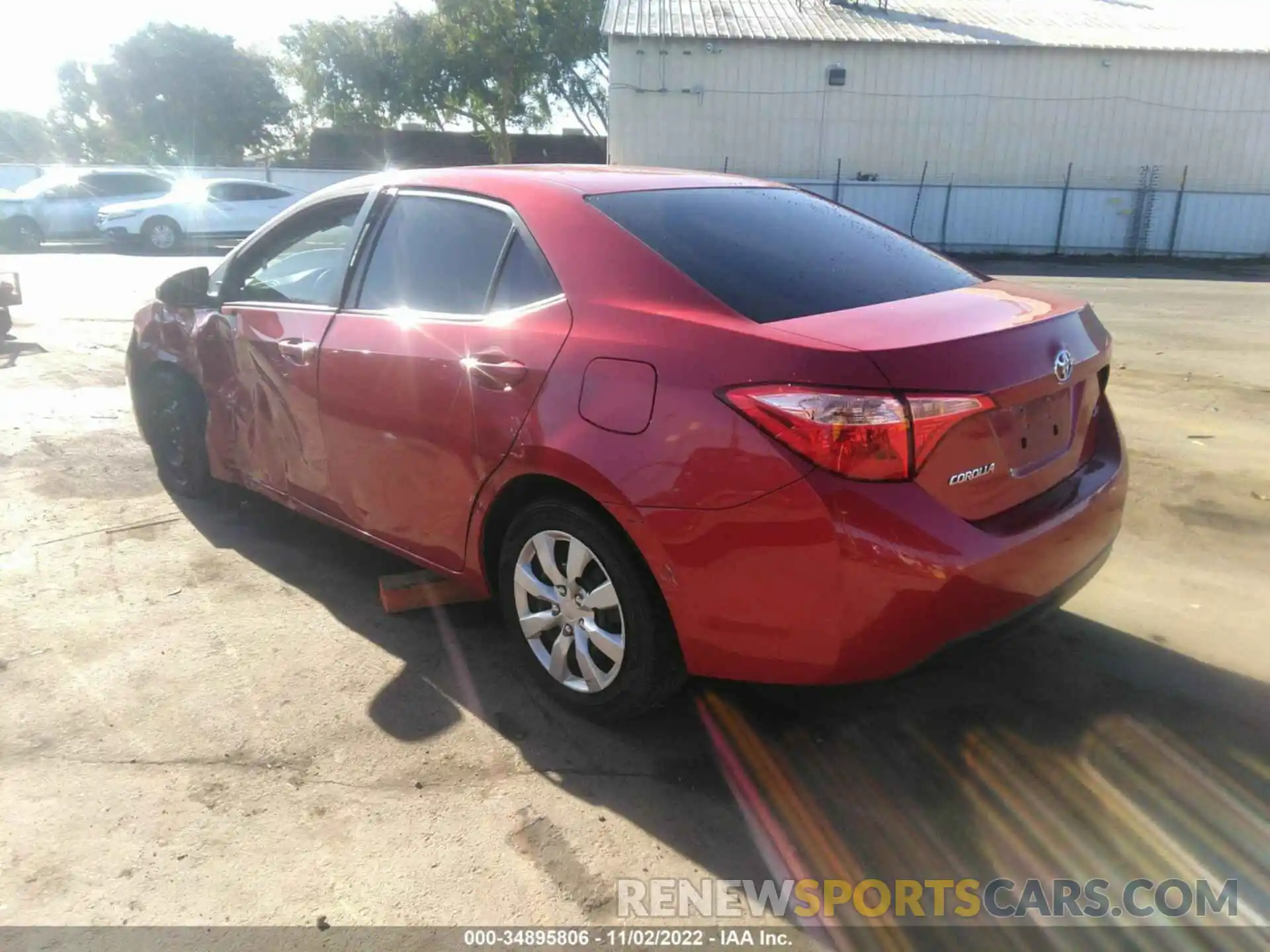 3 Photograph of a damaged car 5YFBURHEXKP914184 TOYOTA COROLLA 2019