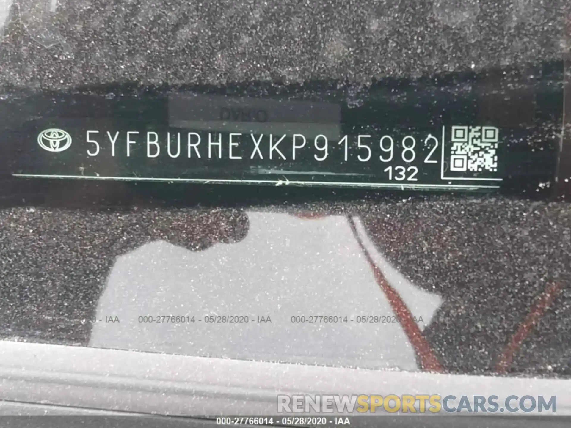 9 Photograph of a damaged car 5YFBURHEXKP915982 TOYOTA COROLLA 2019