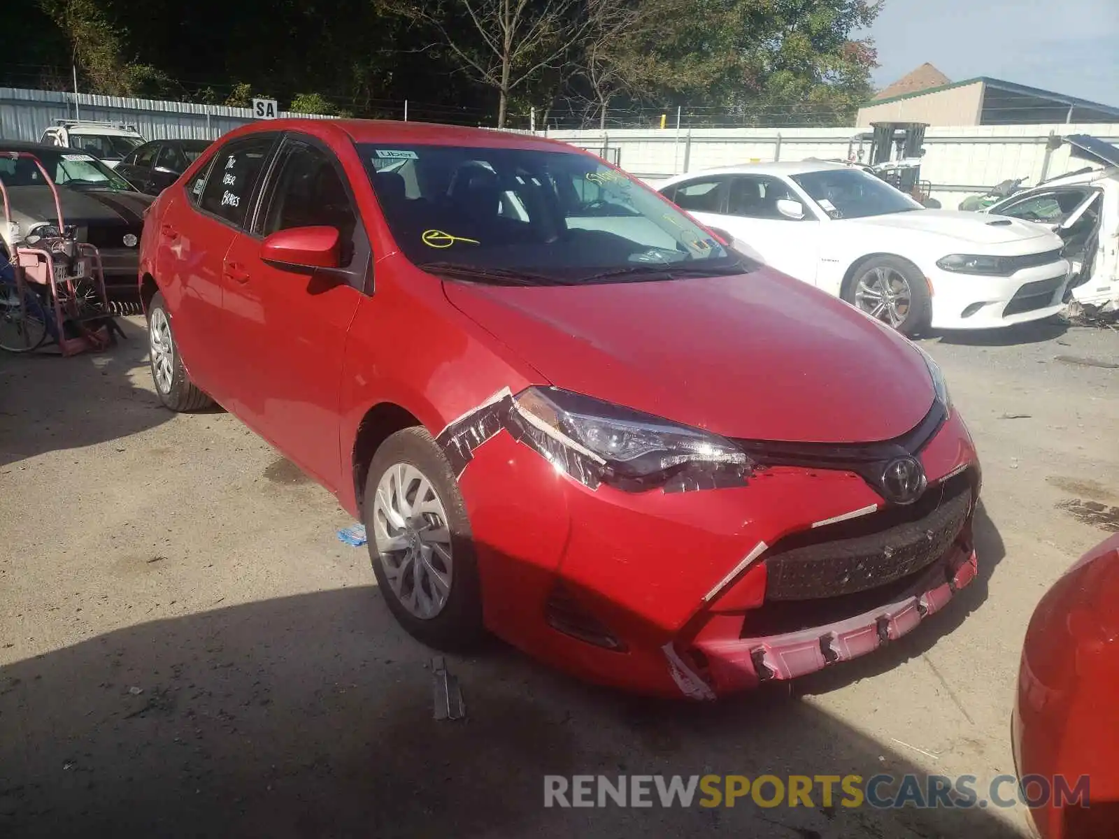 1 Photograph of a damaged car 5YFBURHEXKP917019 TOYOTA COROLLA 2019