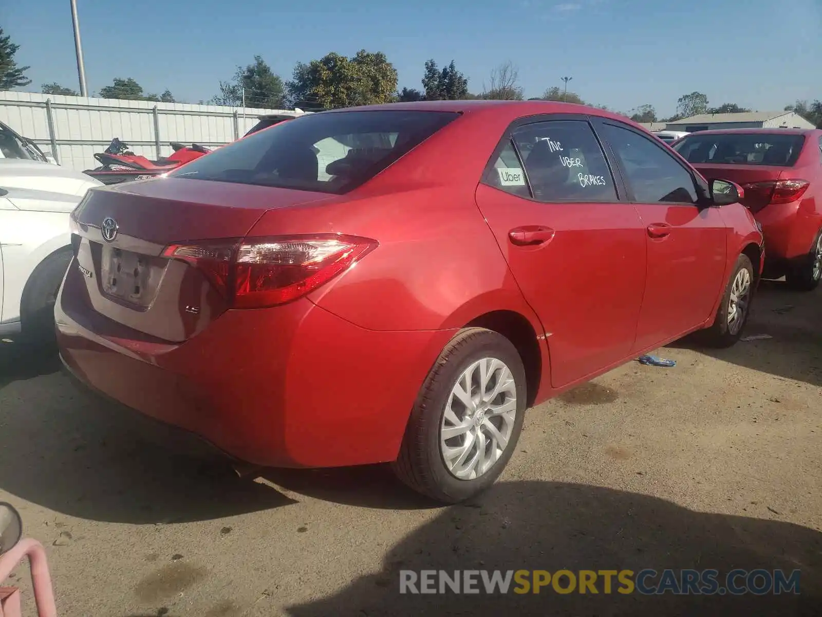 4 Photograph of a damaged car 5YFBURHEXKP917019 TOYOTA COROLLA 2019