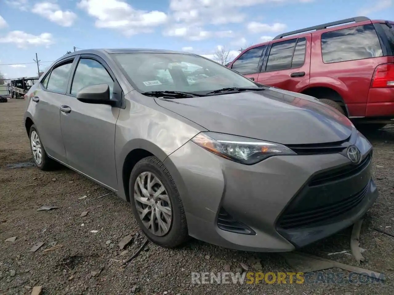 1 Photograph of a damaged car 5YFBURHEXKP917134 TOYOTA COROLLA 2019