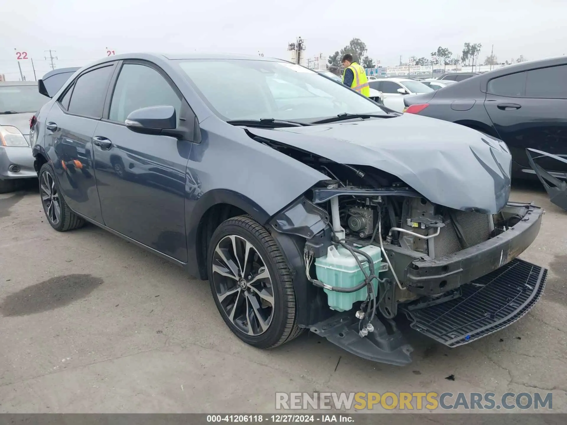 1 Photograph of a damaged car 5YFBURHEXKP918106 TOYOTA COROLLA 2019