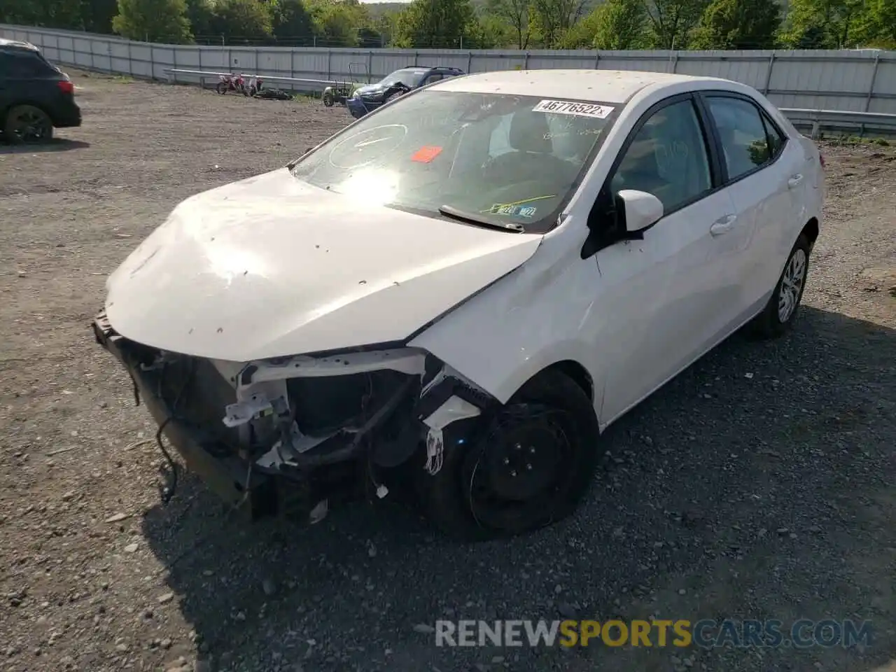 2 Photograph of a damaged car 5YFBURHEXKP920423 TOYOTA COROLLA 2019