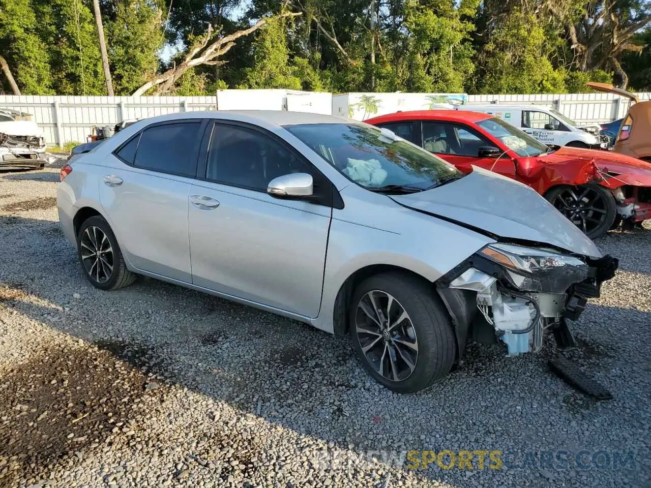4 Photograph of a damaged car 5YFBURHEXKP922012 TOYOTA COROLLA 2019