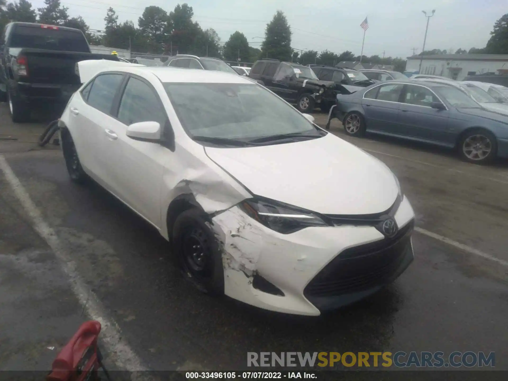 1 Photograph of a damaged car 5YFBURHEXKP922737 TOYOTA COROLLA 2019