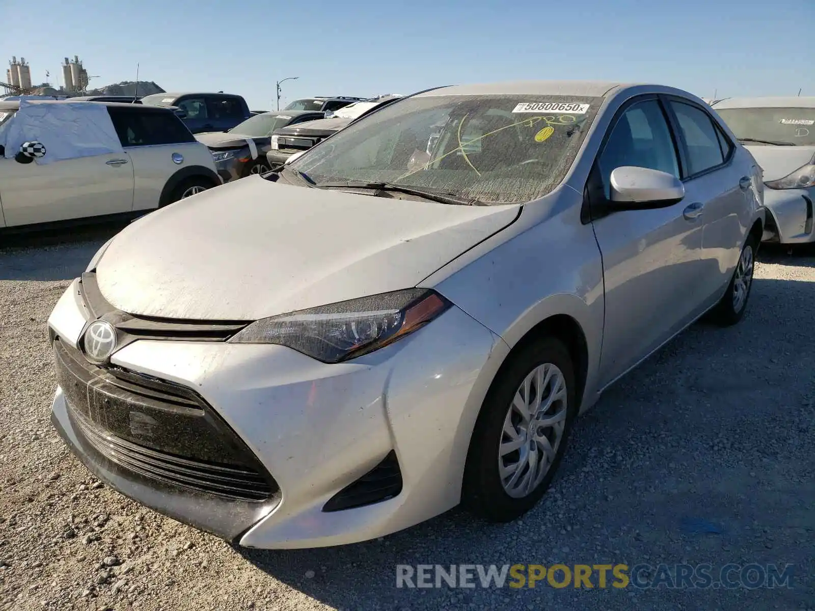 2 Photograph of a damaged car 5YFBURHEXKP925847 TOYOTA COROLLA 2019