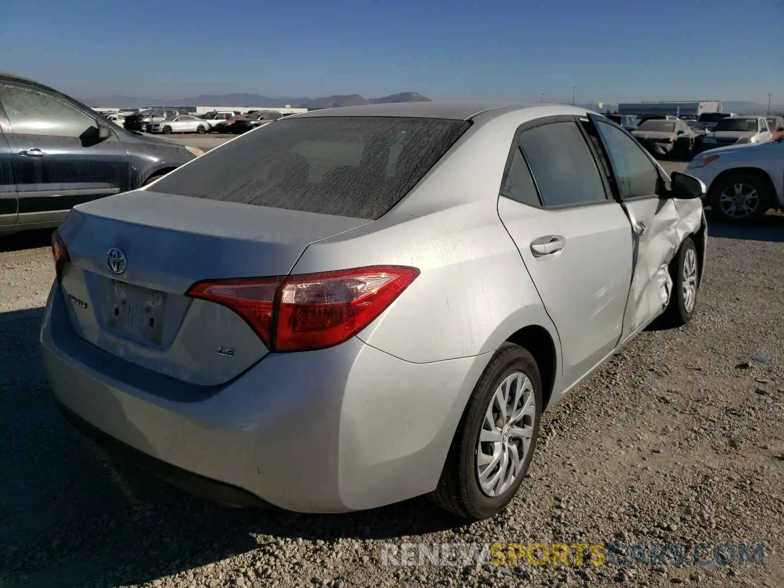 4 Photograph of a damaged car 5YFBURHEXKP925847 TOYOTA COROLLA 2019