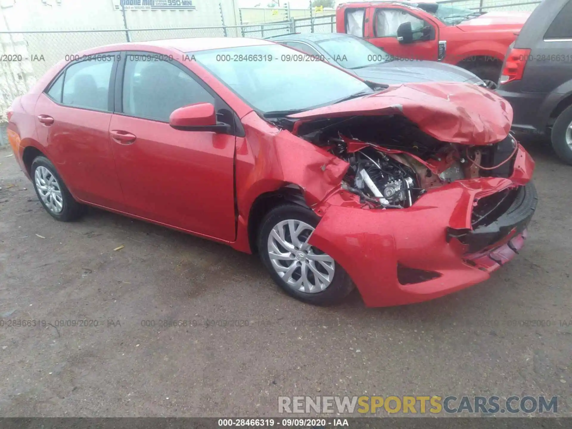 1 Photograph of a damaged car 5YFBURHEXKP926982 TOYOTA COROLLA 2019