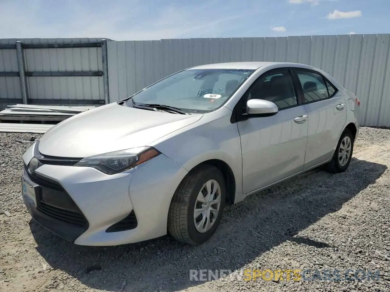 1 Photograph of a damaged car 5YFBURHEXKP930448 TOYOTA COROLLA 2019