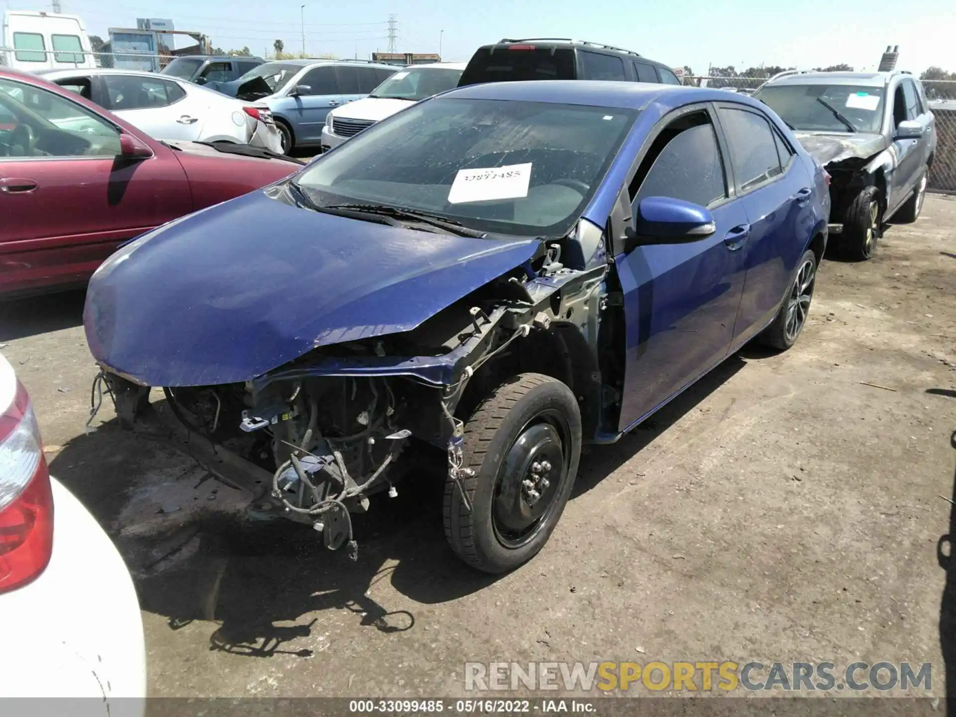 2 Photograph of a damaged car 5YFBURHEXKP932216 TOYOTA COROLLA 2019