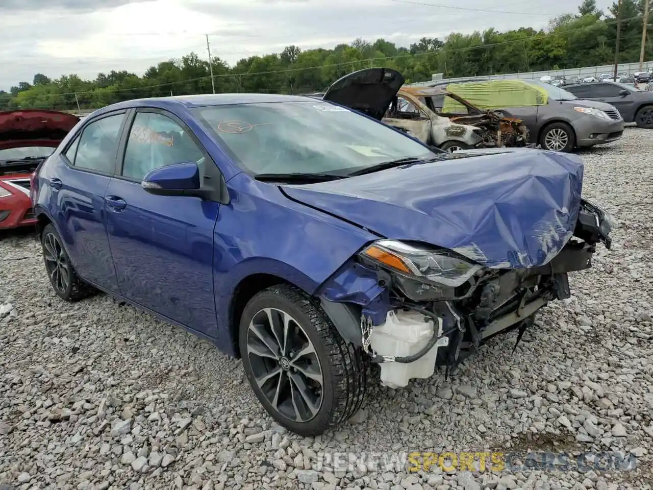 1 Photograph of a damaged car 5YFBURHEXKP932300 TOYOTA COROLLA 2019