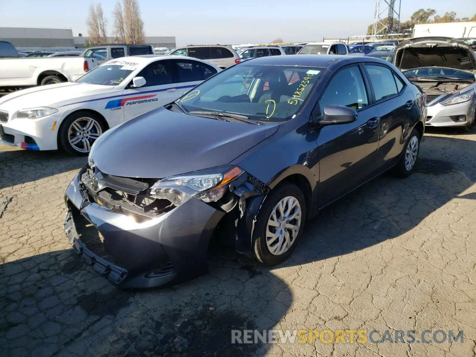 2 Photograph of a damaged car 5YFBURHEXKP932670 TOYOTA COROLLA 2019