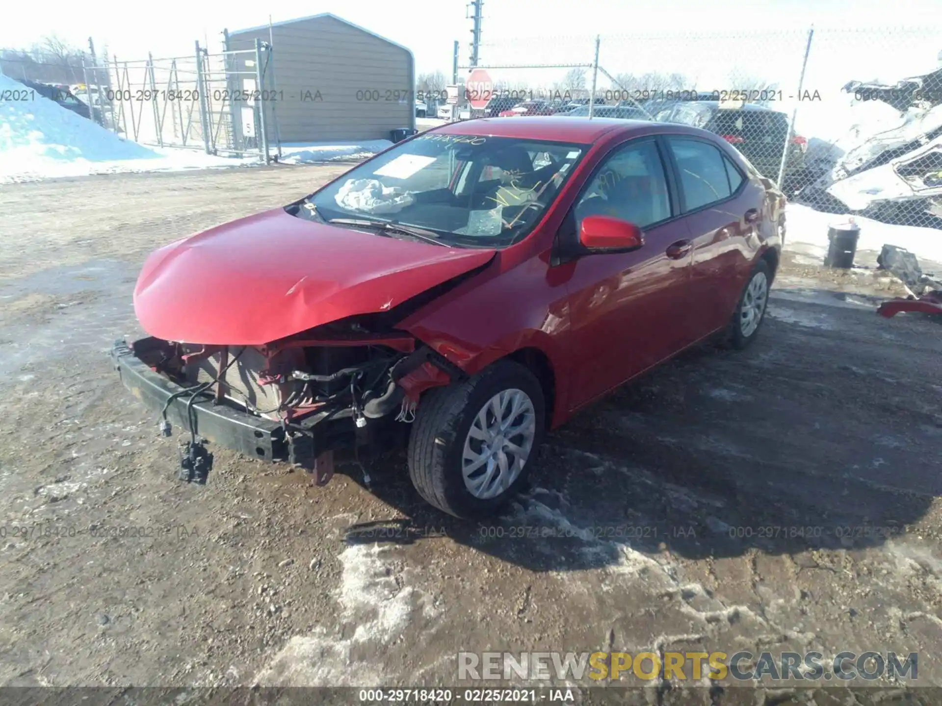 2 Photograph of a damaged car 5YFBURHEXKP932720 TOYOTA COROLLA 2019