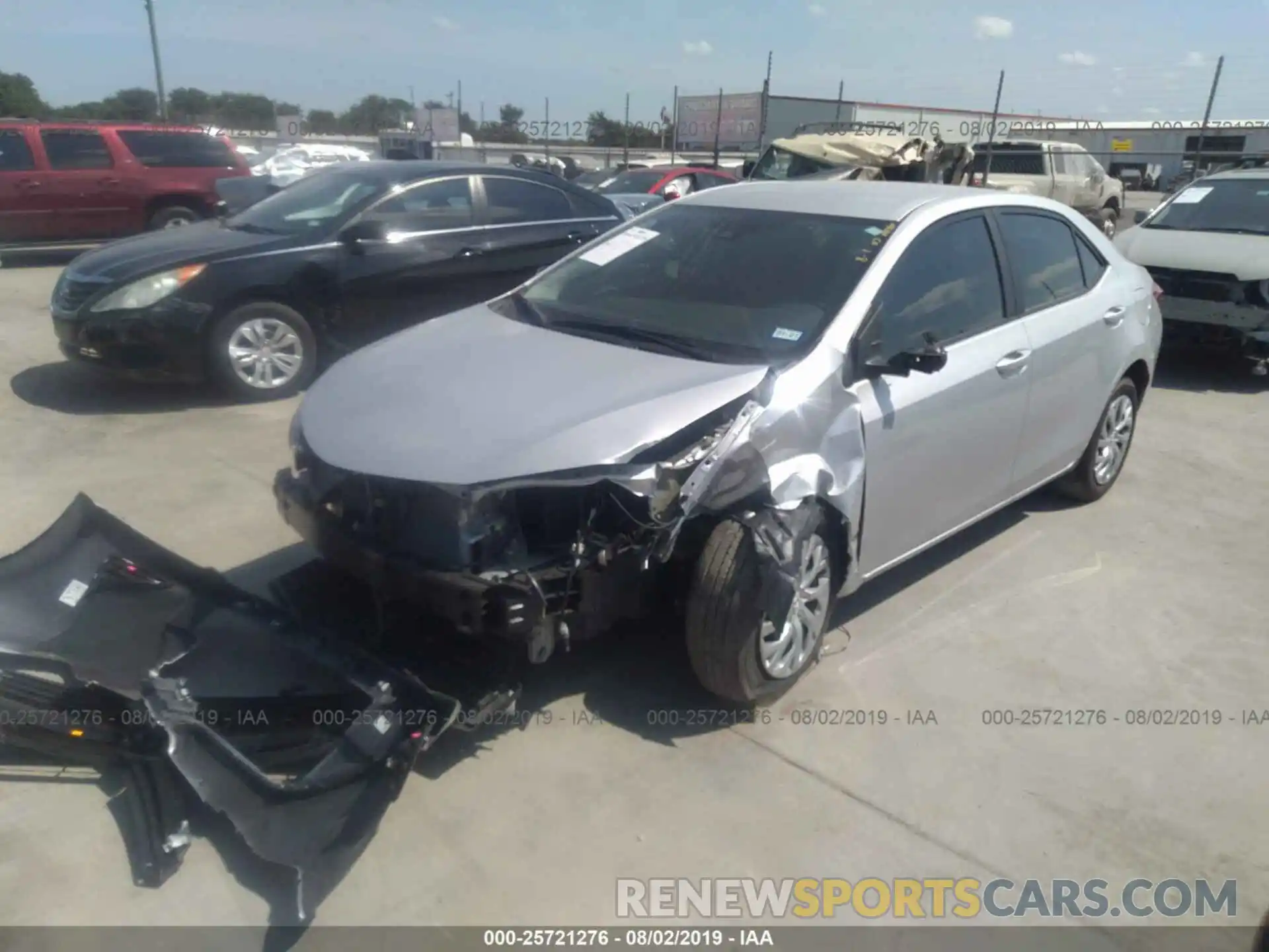 2 Photograph of a damaged car 5YFBURHEXKP933625 TOYOTA COROLLA 2019