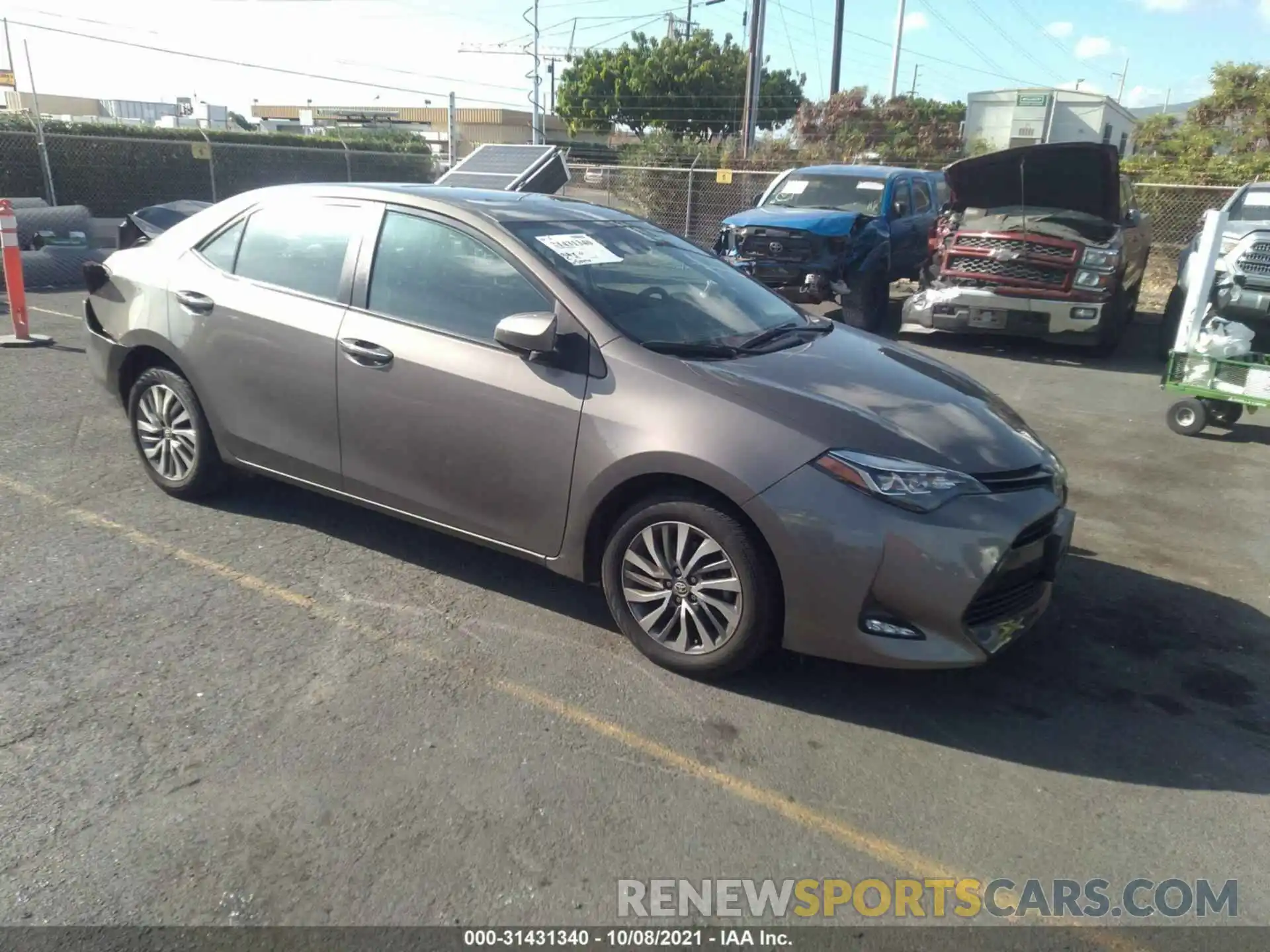 1 Photograph of a damaged car 5YFBURHEXKP933835 TOYOTA COROLLA 2019