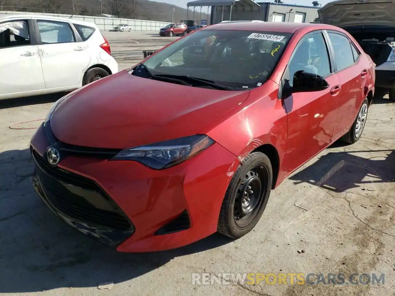 2 Photograph of a damaged car 5YFBURHEXKP934144 TOYOTA COROLLA 2019