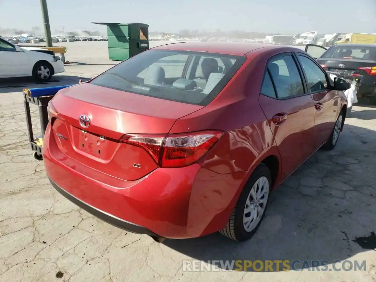 4 Photograph of a damaged car 5YFBURHEXKP934144 TOYOTA COROLLA 2019