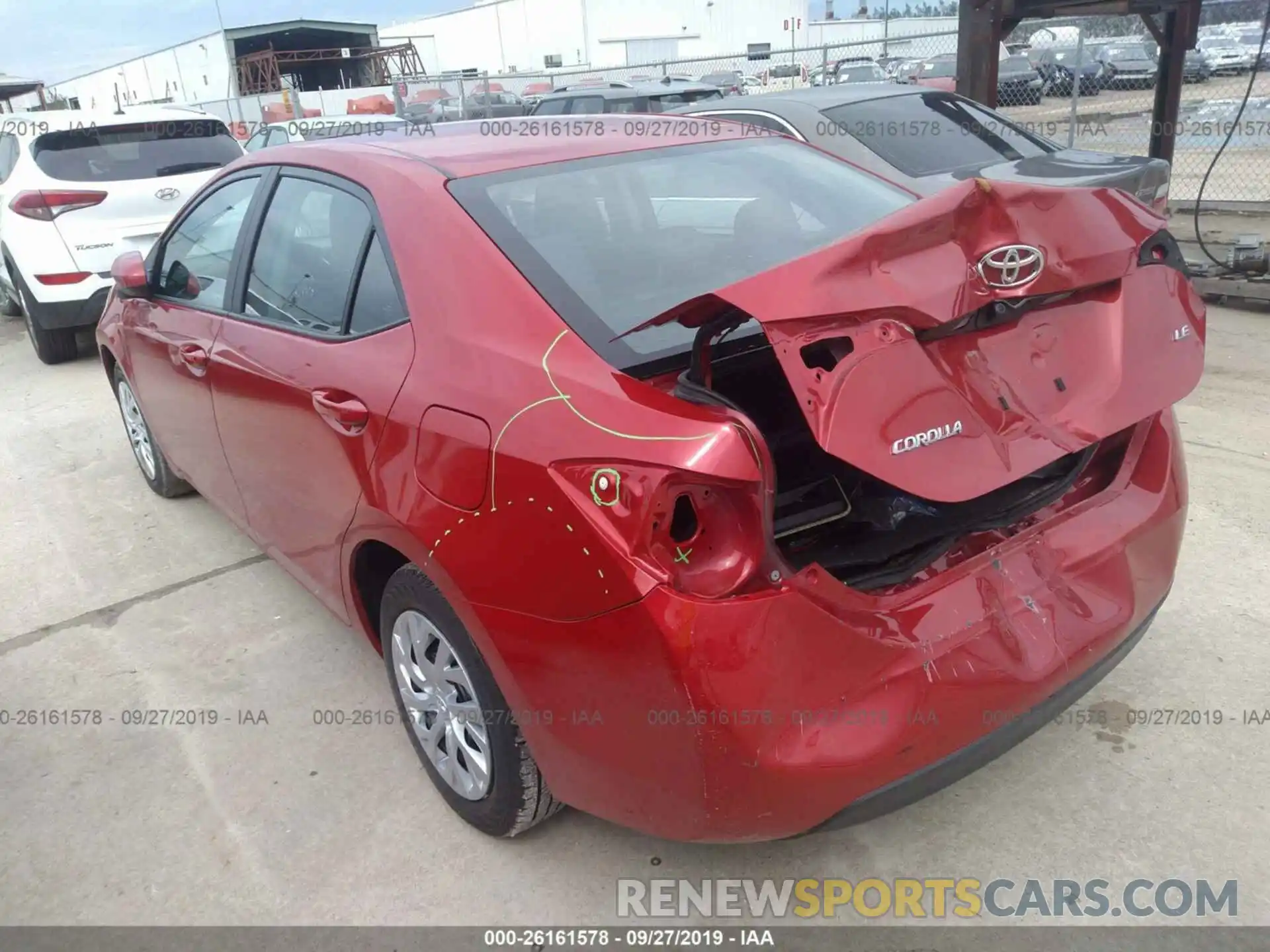 3 Photograph of a damaged car 5YFBURHEXKP934631 TOYOTA COROLLA 2019