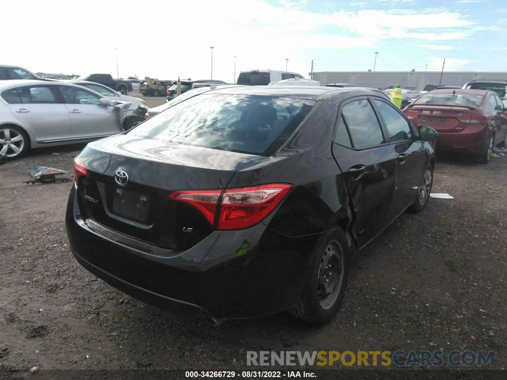 4 Photograph of a damaged car 5YFBURHEXKP935181 TOYOTA COROLLA 2019