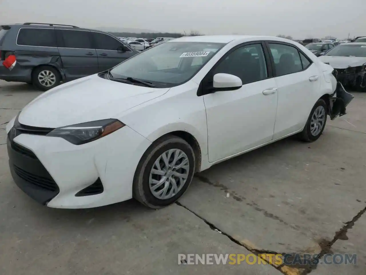 1 Photograph of a damaged car 5YFBURHEXKP936721 TOYOTA COROLLA 2019