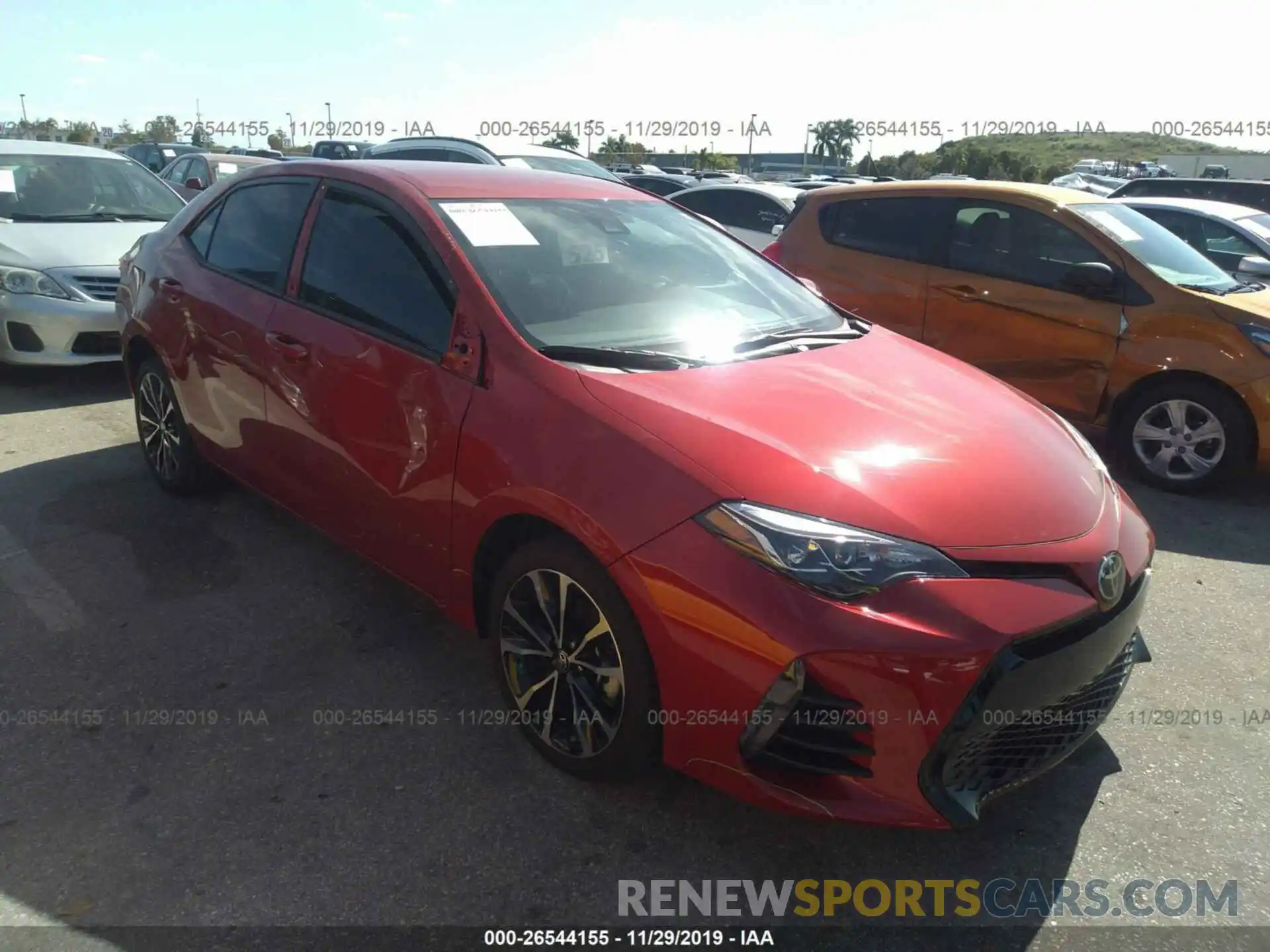 1 Photograph of a damaged car 5YFBURHEXKP942387 TOYOTA COROLLA 2019