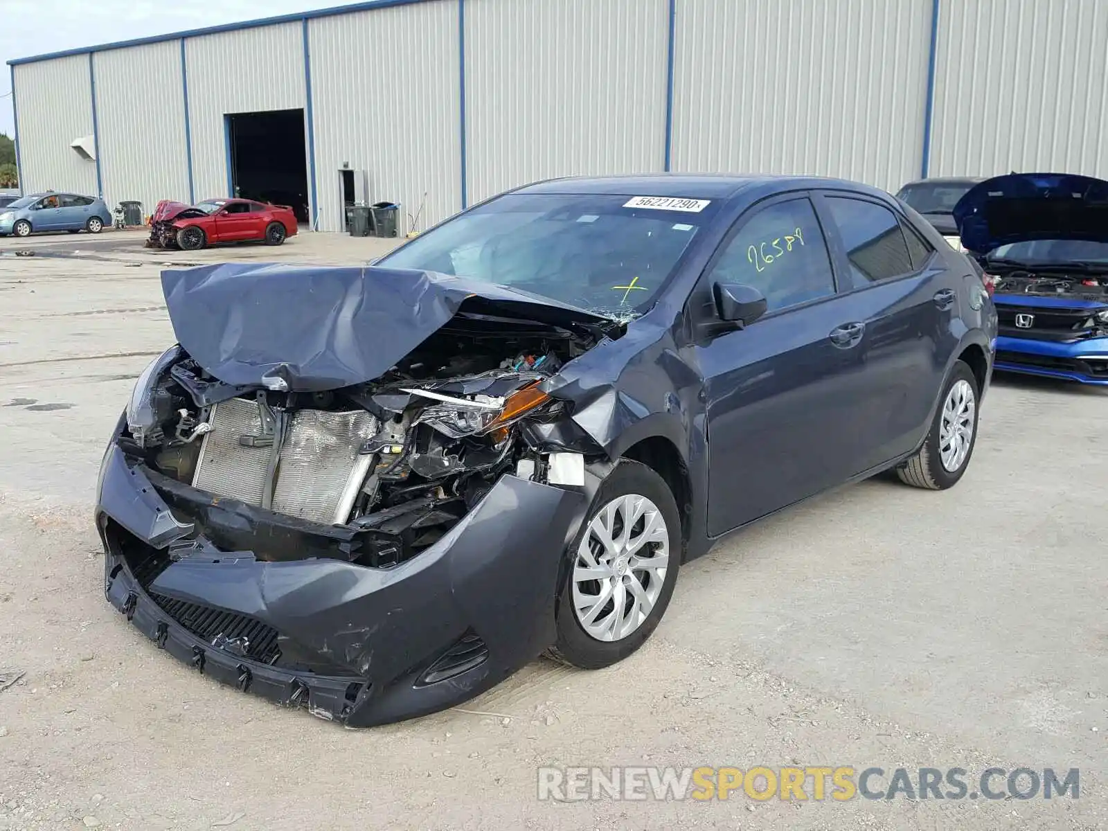 2 Photograph of a damaged car 5YFBURHEXKP948366 TOYOTA COROLLA 2019