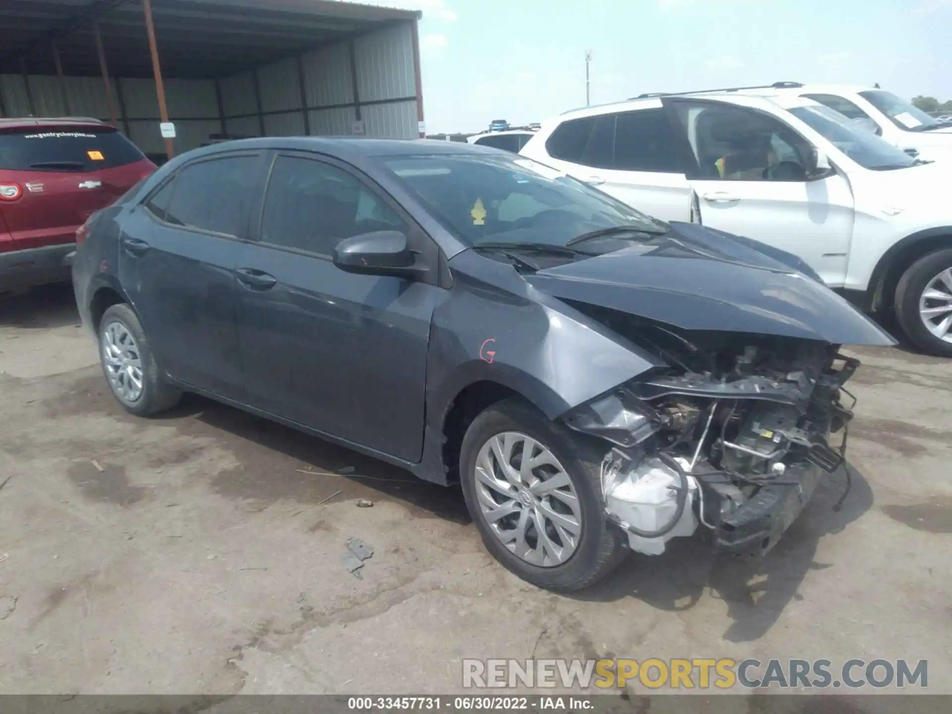 1 Photograph of a damaged car 5YFBURHEXKP949341 TOYOTA COROLLA 2019