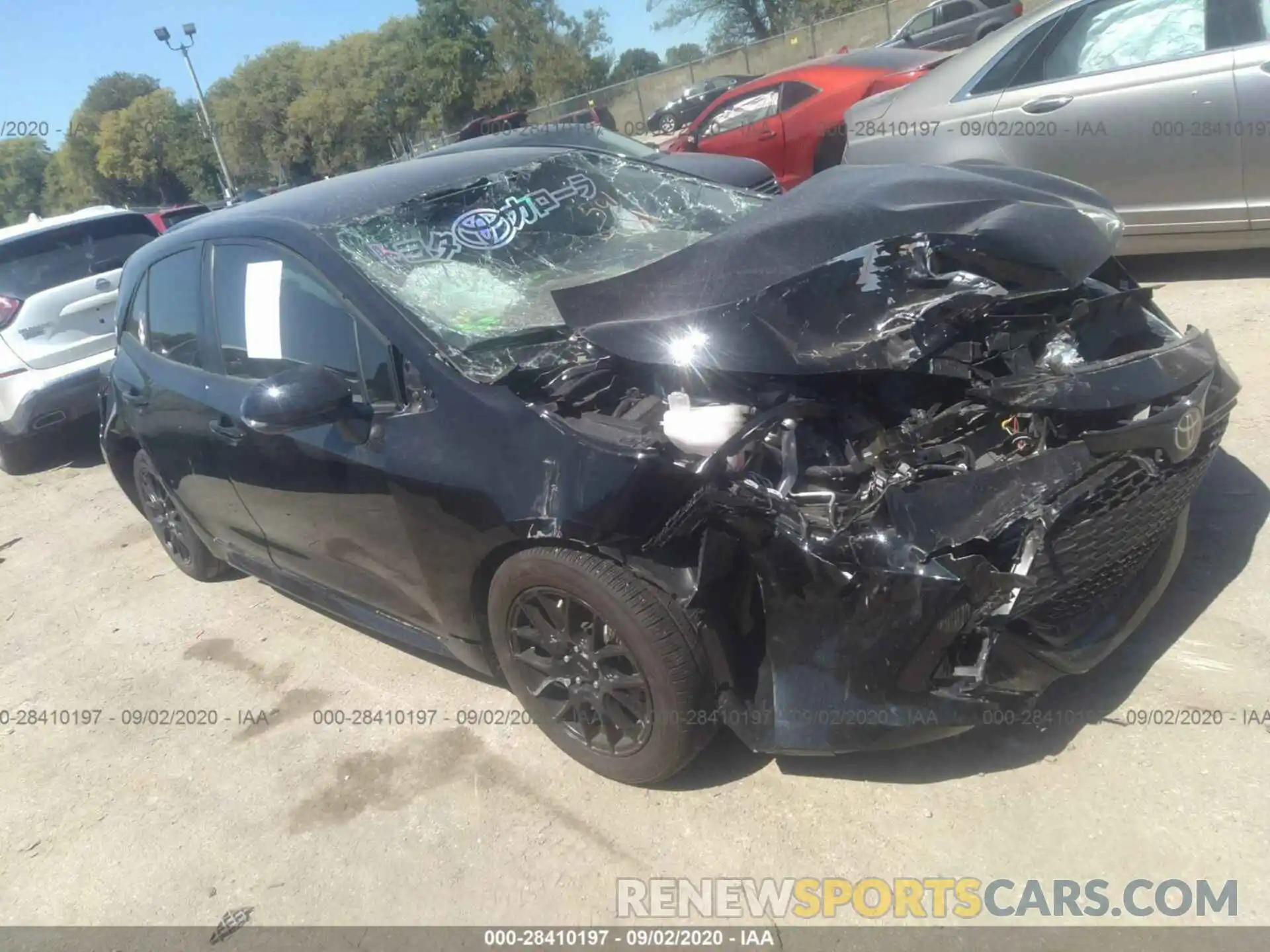 1 Photograph of a damaged car JTNK48BE6K3056757 TOYOTA COROLLA 2019