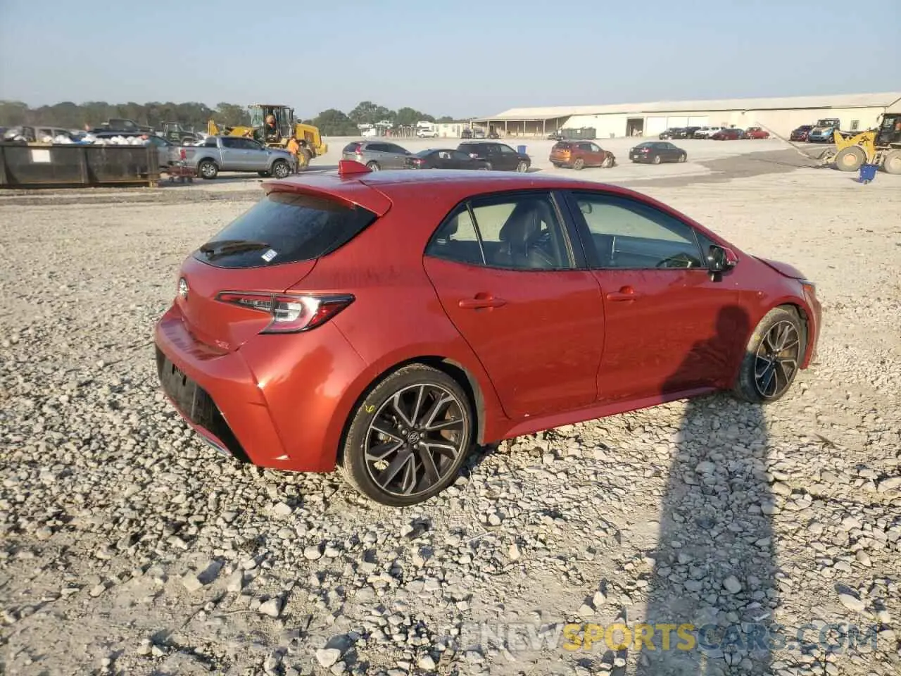 3 Photograph of a damaged car JTNK4RBE0K3014696 TOYOTA COROLLA 2019