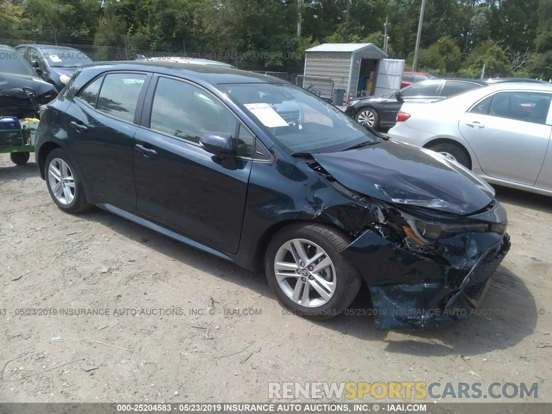 1 Photograph of a damaged car JTNK4RBE0K3032132 TOYOTA COROLLA 2019