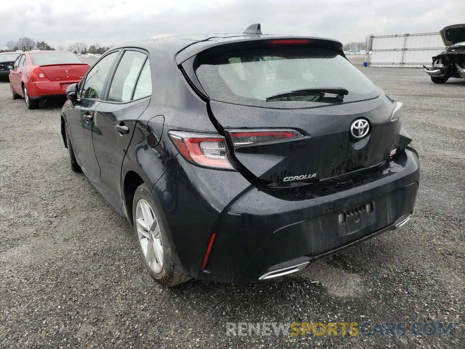 3 Photograph of a damaged car JTNK4RBE0K3045351 TOYOTA COROLLA 2019