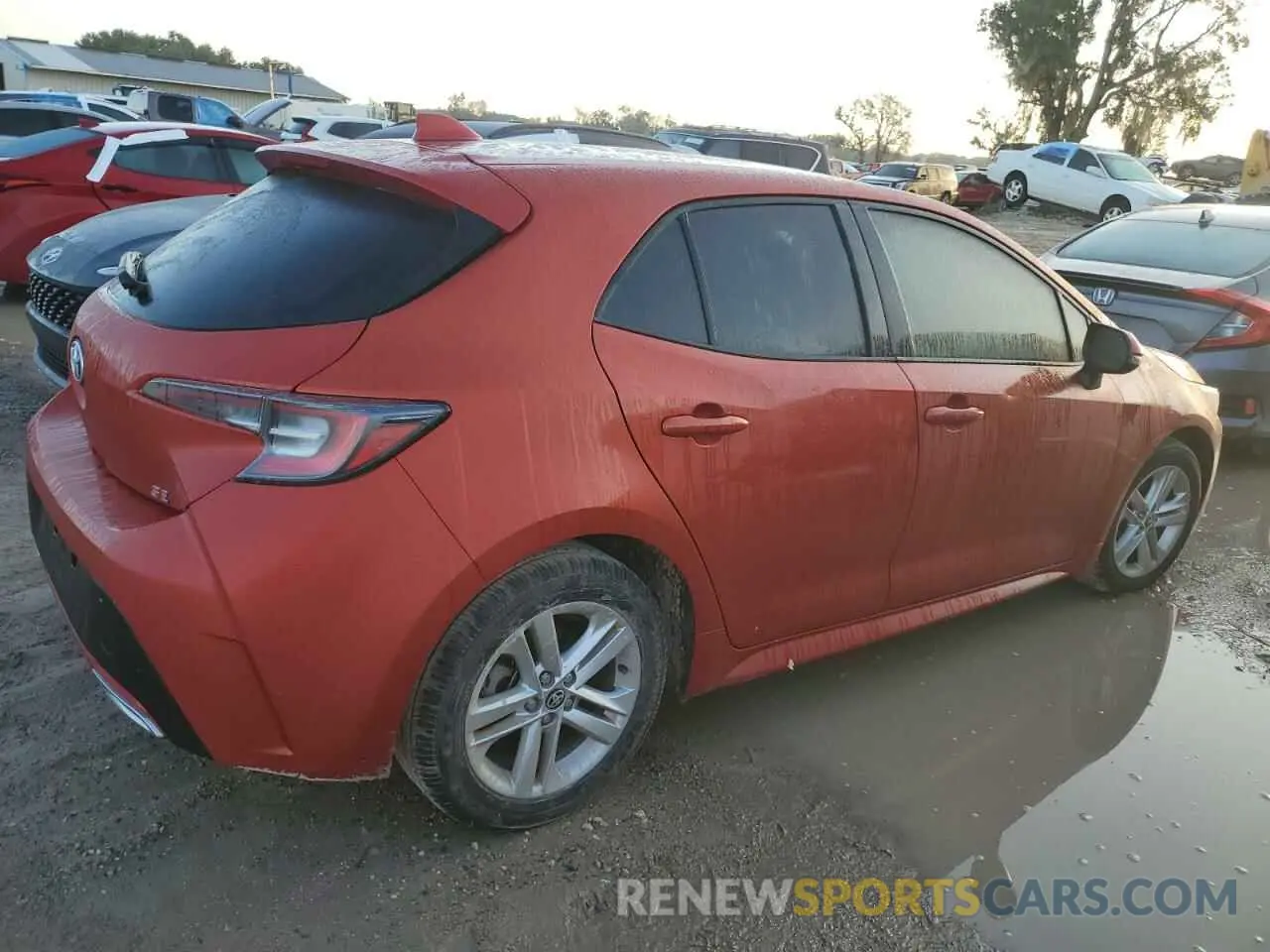 3 Photograph of a damaged car JTNK4RBE0K3049349 TOYOTA COROLLA 2019