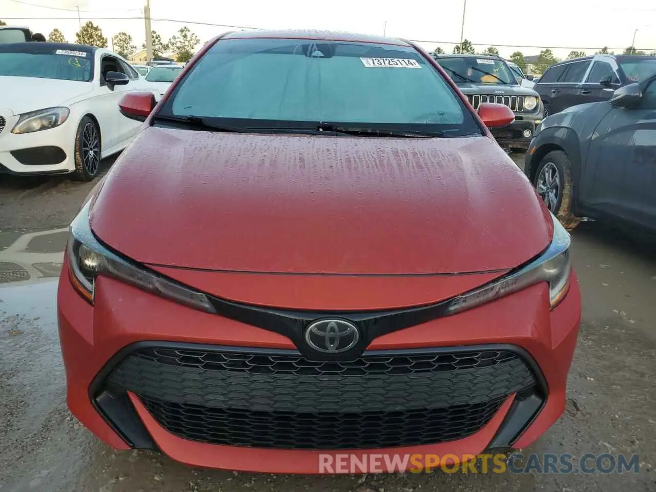 5 Photograph of a damaged car JTNK4RBE0K3049349 TOYOTA COROLLA 2019