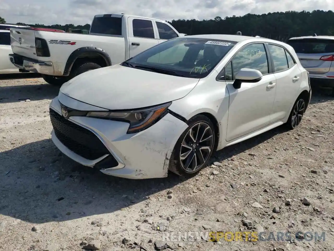 2 Photograph of a damaged car JTNK4RBE0K3056740 TOYOTA COROLLA 2019