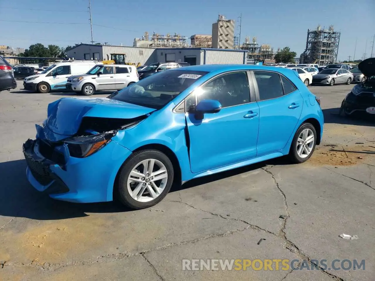 1 Photograph of a damaged car JTNK4RBE0K3059427 TOYOTA COROLLA 2019