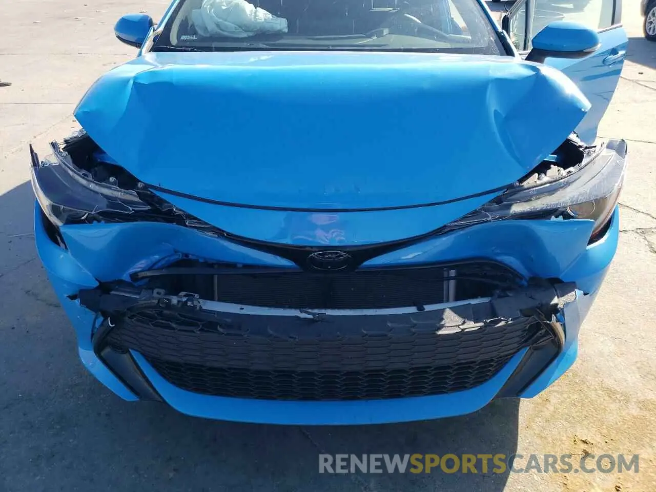 12 Photograph of a damaged car JTNK4RBE0K3059427 TOYOTA COROLLA 2019