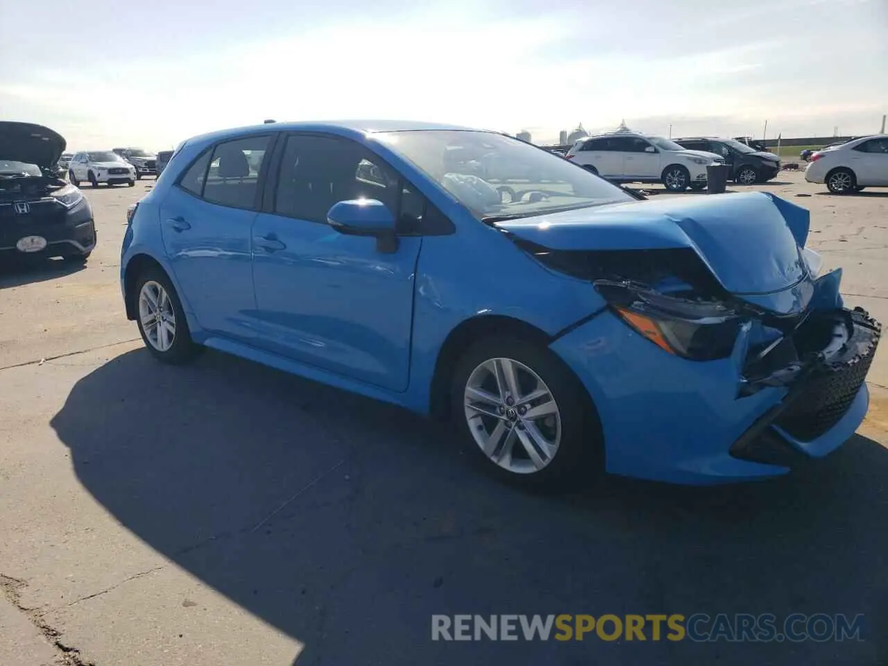4 Photograph of a damaged car JTNK4RBE0K3059427 TOYOTA COROLLA 2019