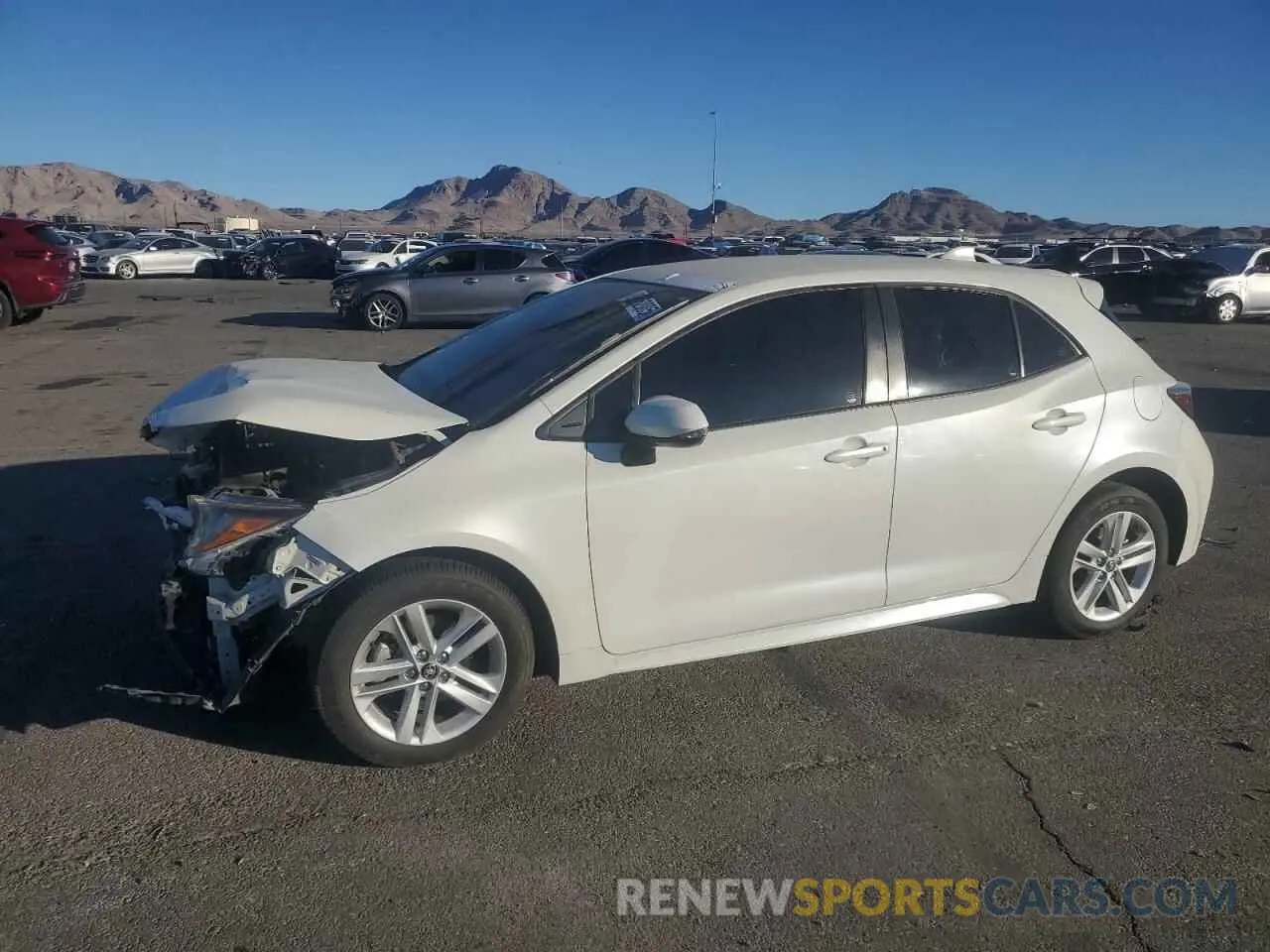 1 Photograph of a damaged car JTNK4RBE0K3060819 TOYOTA COROLLA 2019