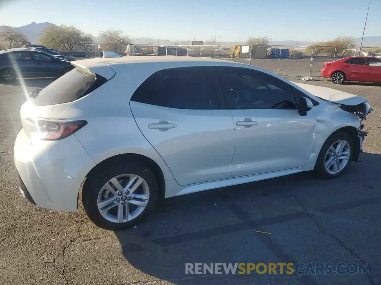 3 Photograph of a damaged car JTNK4RBE0K3060819 TOYOTA COROLLA 2019