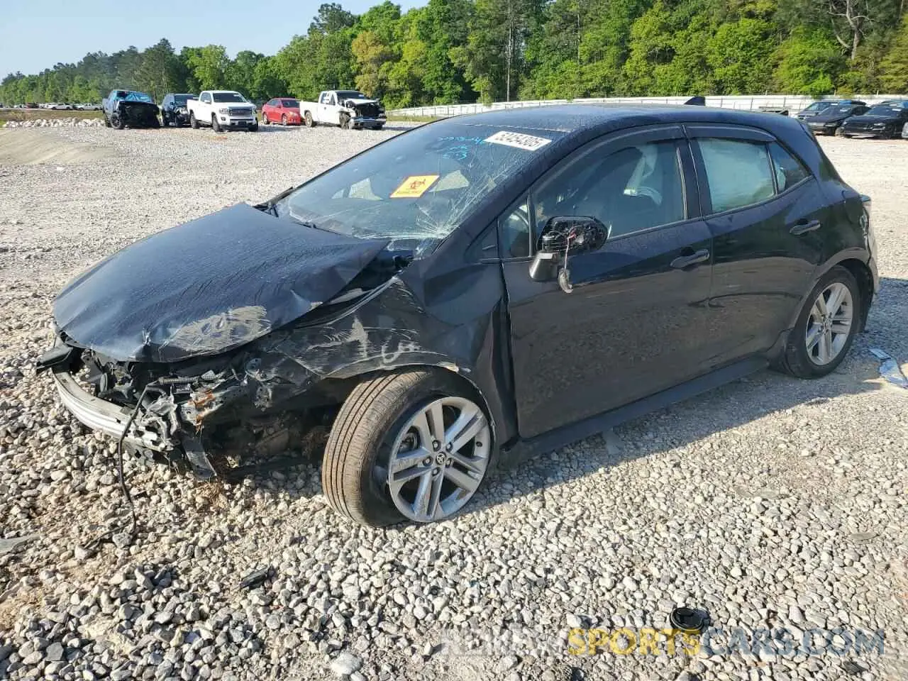 1 Photograph of a damaged car JTNK4RBE0K3067060 TOYOTA COROLLA 2019