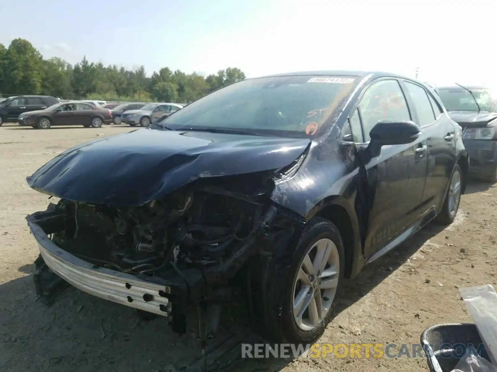 2 Photograph of a damaged car JTNK4RBE1K3002038 TOYOTA COROLLA 2019